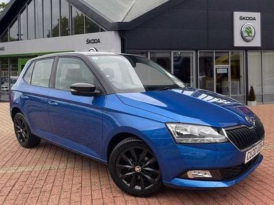 Used Skoda Fabia Colour Edition 70 HP (51 kW) 2020 Race blue metallic black magic pearl effect Hatchback