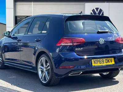 Used VW Golf VII R-line 150 HP (110 kW) 2019 Blue Hatchback