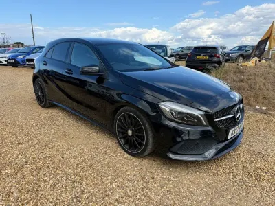 Used Mercedes A200 AMG line 134 HP (98 kW) 2017 Black Hatchback