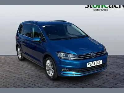 Used VW Touran SEL 150 HP (110 kW) 2018 Blue MPV