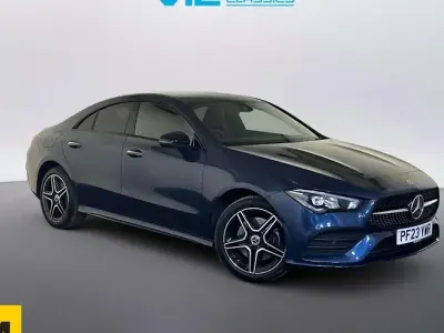 Used Mercedes CLA250e AMG Line Premium 218 HP (160 kW) 2023 Blue Coupe