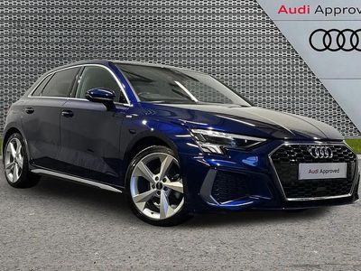 Used Audi A3 S-Line 147 HP (108 kW) 2023 Blue Sedan