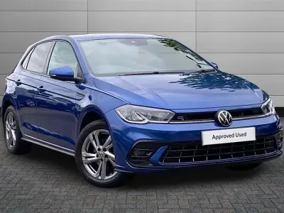 Used VW Polo R-line 110 HP (80 kW) 2022 Reef blue Hatchback
