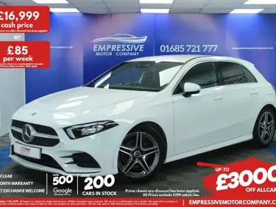 Used Mercedes A200 Executive 150 HP (110 kW) 2019 White Hatchback