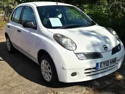 Used Nissan Micra Visia 79 HP (58 kW) 2010 White Hatchback