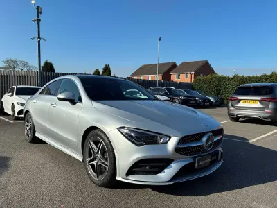 Begagnad Mercedes CLA220 AMG Line Premium Plus 2020 Silver Sedan