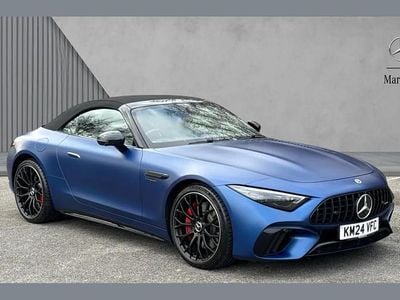 Blue Used 2024 Mercedes SL55 AMG Premium Plus Cabriolet | £96,790