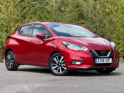 Used Nissan Micra N-Connecta 90 HP (66 kW) 2018 Red Hatchback