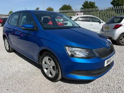 Used Skoda Fabia SE 95 HP (69 kW) 2018 Blue Hatchback