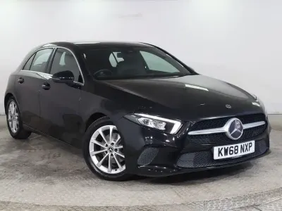 Begagnad Mercedes A180 2019 Svart Halvkombi