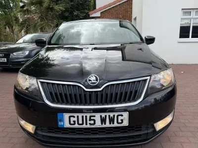 Used Skoda Rapid SE 103 HP (75 kW) 2015 Black Hatchback
