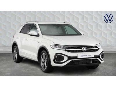 Pure white Used 2025 VW T-Roc R-line SUV | £27,781 (Fair price)