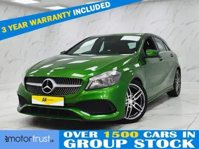 Begagnad Mercedes A160 AMG line 102 HK (75 kW) 2016 Grön Halvkombi