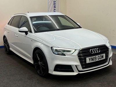 Used Audi A3 Sportback S-Line 2019 White Hatchback