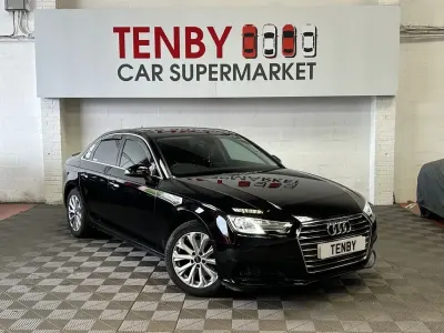 Begagnad Audi A4 Comfort 150 HK (110 kW) 2018 Svart Sedan
