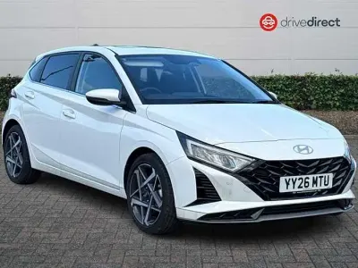 New Hyundai i20 Ultimate 100 HP (73 kW) 2026 White Hatchback