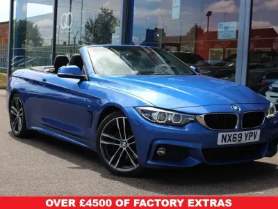 Used BMW 420 M Sport 184 HP (135 kW) 2019 Blue Cabriolet