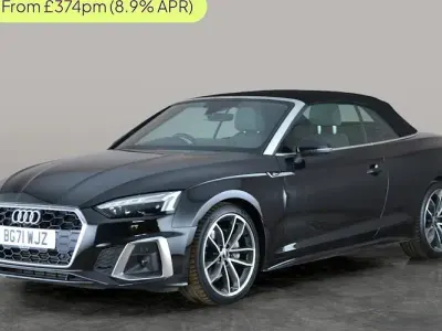Used Audi A5 Cabriolet S-Line 204 HP (150 kW) 2021 Black Cabriolet