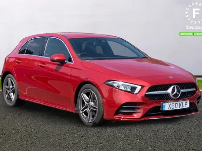 Used Mercedes A200 AMG line 150 HP (110 kW) 2020 Red Hatchback