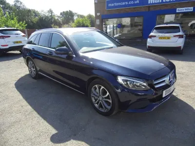 Used Mercedes C350e 2016 Blue Estate