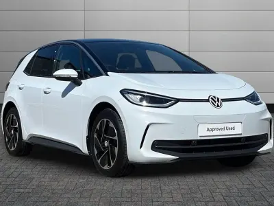 Used VW ID.3 Pro 150 kW (204 HP) 2026 Glacier white with solid black roof Hatchback