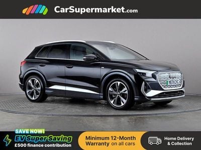 Black Used 2021 Audi Q4 e-tron S-Line SUV | £23,197 (Fair price)