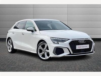 Used Audi A3 S-Line 110 HP (80 kW) 2021 White Sedan
