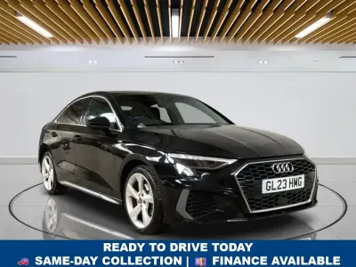 Used Audi A3 S-Line 110 HP (80 kW) 2023 Black Sedan