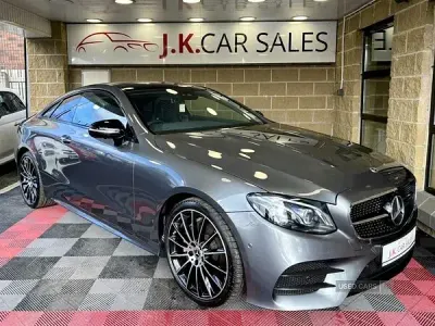 Used Mercedes E300 AMG line 241 HP (177 kW) 2020 Grey Coupe