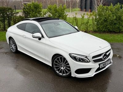 Begagnad Mercedes C250 AMG Line Premium Plus 2016 Vit Sportkupé