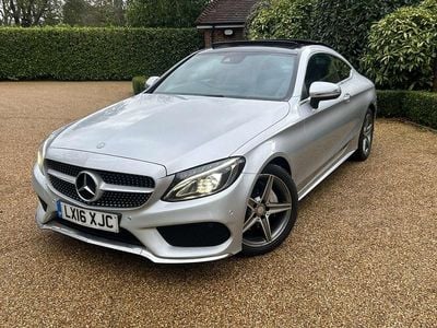 Used Mercedes C220 AMG Line Premium Plus 170 HP (125 kW) 2016 Silver Coupe