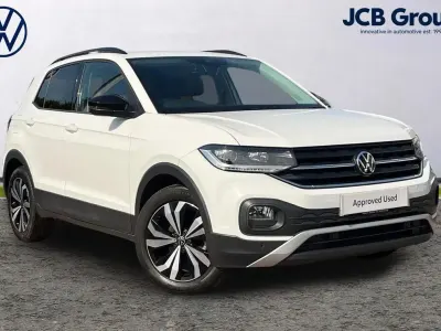 Used VW T-Cross Black Edition 110 HP (80 kW) 2022 White SUV