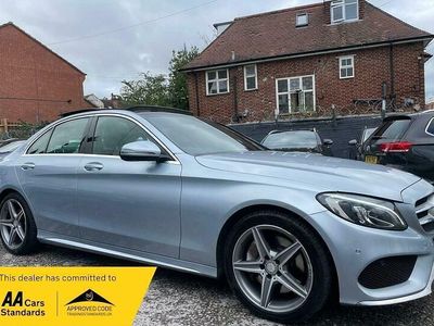 Silver Used 2015 Mercedes C250 AMG Line Premium Sedan | £9,995 (Fair price)