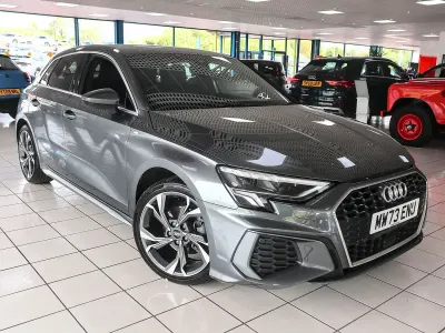 Used Audi A3 Sportback S-Line 110 HP (80 kW) 2023 Daytona grey Hatchback