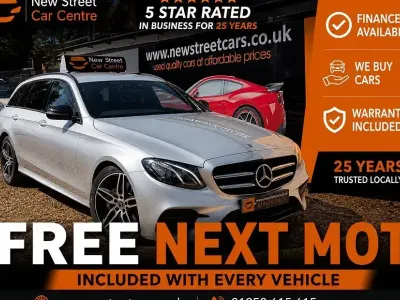 Used Mercedes E220 AMG line 2018 Silver Estate