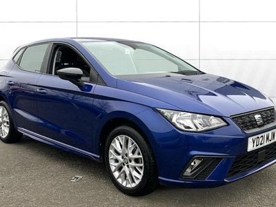 Begagnad Seat Ibiza SE Technology 95 HK (69 kW) 2021 Blå Halvkombi