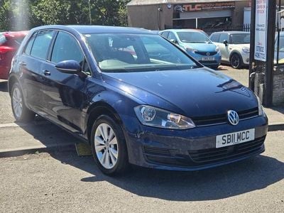 Used VW Golf VII SE 122 HP (89 kW) 2013 Blue Hatchback