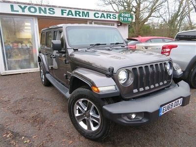 used Jeep Wrangler 2.0 SAHARA UNLIMITED 4d 269 BHP HARD TOP CONVERTIBLE AUTOMATIC FOUR WHEEL DRIVE
