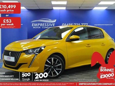 Used Peugeot 208 Allure 100 HP (73 kW) 2020 Yellow Hatchback