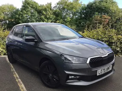Used Skoda Fabia Design Edition 85 HP (62 kW) 2026 Graphite grey metallic black magic pearl effect Hatchback