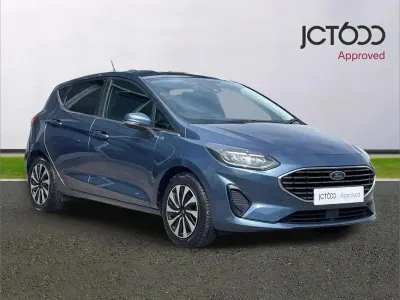Used Ford Fiesta Titanium 123 HP (90 kW) 2022 Blue Hatchback