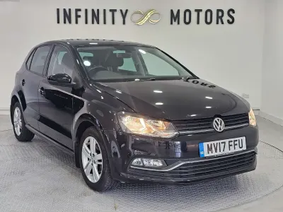 Used VW Polo Match 90 HP (66 kW) 2017 Black Hatchback
