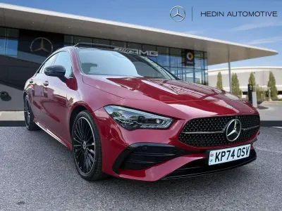Used Mercedes CLA220 AMG Line Premium Plus 190 HP (139 kW) 2024 Red Coupe