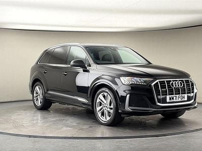 Used Audi Q7 S-Line 286 HP (210 kW) 2021 Mythos black metallic/mythos black metallic SUV