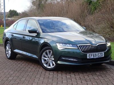 Used Skoda Superb SE 150 HP (110 kW) 2020 Green Hatchback