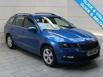Used Skoda Octavia SE Technology 115 HP (84 kW) 2018 Blue Estate