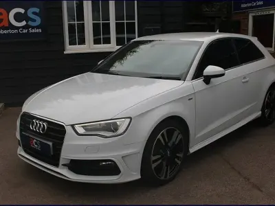 Used Audi A3 S-Line 125 HP (91 kW) 2016 White Hatchback