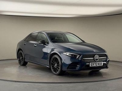 Used Mercedes A250 AMG line 218 HP (160 kW) 2022 Denim blue Sedan