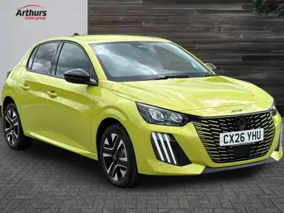 New Peugeot 208 Allure 2026 Yellow Hatchback