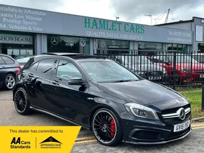 Used Mercedes A45 AMG AMG 360 HP (264 kW) 2015 Black Hatchback